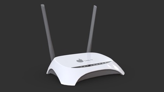 Router turntable 3d asset