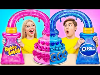 Розовое vs Синее Украшение Торта Челлендж | Смешные Ситуации и Неудачи от Multi DO Challenge