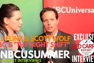 Jill Flint & Scott Wolf #NightShift interviewed at NBCUniversal’s Summer 2017 Press Day