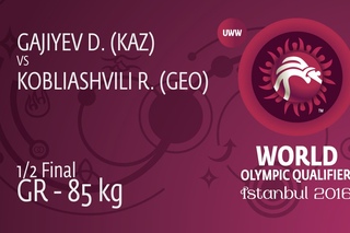 1/2 GR - 85 kg: R. KOBLIASHVILI (GEO) df. D. GAJIYEV (KAZ), 2-1