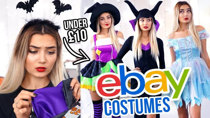 TRYING ON EBAY HALLOWEEN COSTUMES UNDER 10