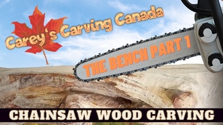 How to chainsaw carve a bench out of a tree