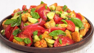 ПАНЦАНЕЛЛА - вкусный итальянский салат из помидоров и хрустящего хлеба! Рецепт от Всегда Вкусно!