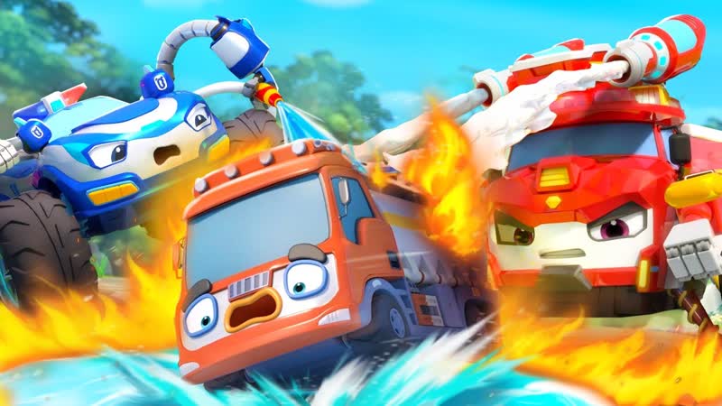Tanker Truck is Leaking Oil, Rescue Team, Monster Cars, Kids Songs, Kids Cartoon, Baby