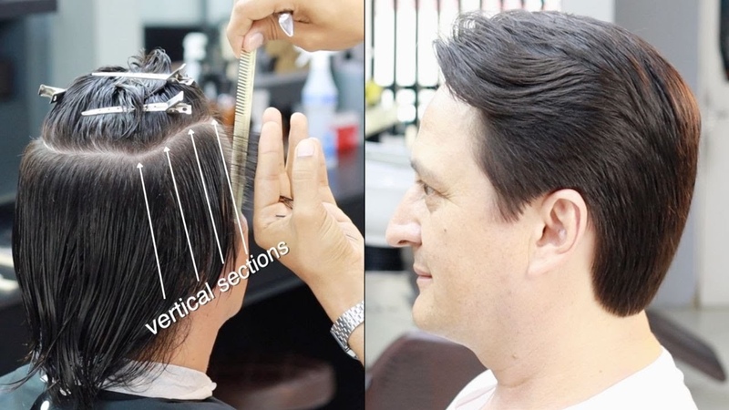 The Best TUTORIAL Classic Medium Mens Haircut With Scissors, by Farley