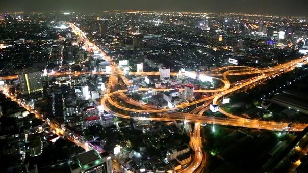 Night Bangkok. Baysky Tower. Thailand