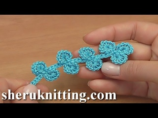 Irish Crochet LACE/ CROCHET Leaf Branch