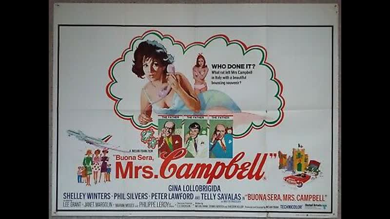 Buona Sera, Mrs. Campbell (1968) 1080p Gina Lollobrigida, Shelley Winters, Phil Silvers, Peter