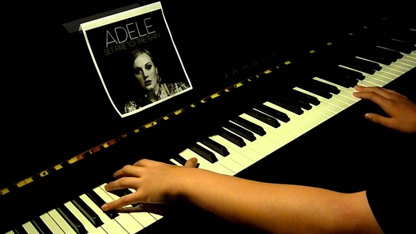 set fire to the rain Adele piano