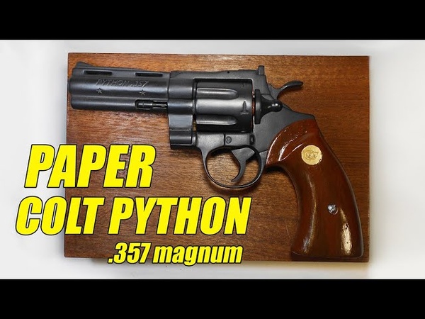 2020 Paper Colt Python, DIY Homemade Completely Working
