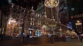 Московские огни Старого Нового года Moscow Lights of the Old New Year Photographer Yury Zhirnokleev