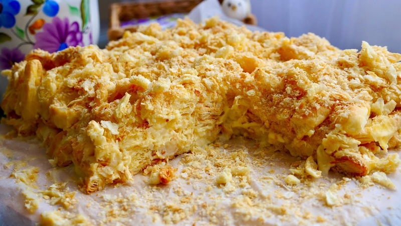Ленивыи торт НАПОЛЕОН вкусно и