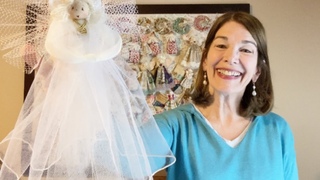 How to Make a Tulle Angel Christmas Ornament