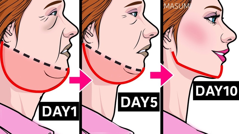 8min Reduce Double Chin and Get a Slim Beautiful Neck with this
