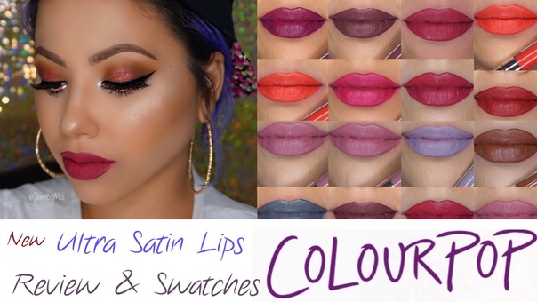 NEW Colourpop Ultra Satin Lips, LIP SWATCHES