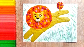 Лев 🦁 - царь зверей из пластилина