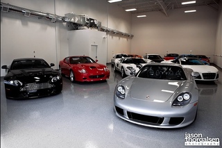 Частная коллекция суперкаров: Porsche Carrera GT,Ford GT,Lamborghini Aventador,McLaren 12c и т.д.
