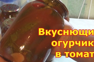 Огурцы в томатном соке на зиму без стерилизации