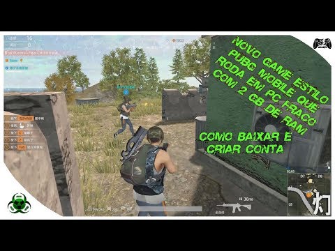 COMO BAIXAR E CRIAR CONTA, NOVO GAME ESTILO PUBG MOBILE PARA PC FRACO, GUN GOD LEGEND( POLAR