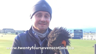 Keane vocalist Tom Chaplin talks about his round at St Andrews today