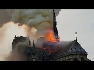 Notre Dame Cathedral - almost completely burned down. Notre Dame de Paris