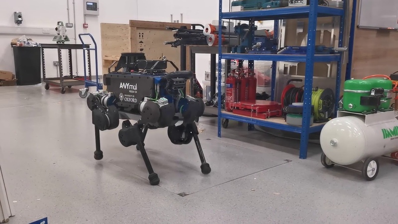 ANYmal inspecting the new Oxford Robotics Institute
