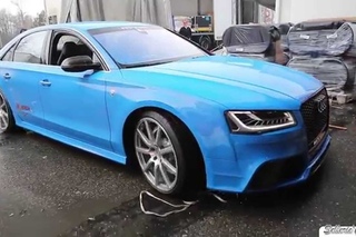 MTM Audi S8 Talladega S 800hp entering the Geneva Motor Show 2015 - SOUND