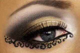 Lace Makeup Look Tutorial (Arabic makeup) / Арабский макияж