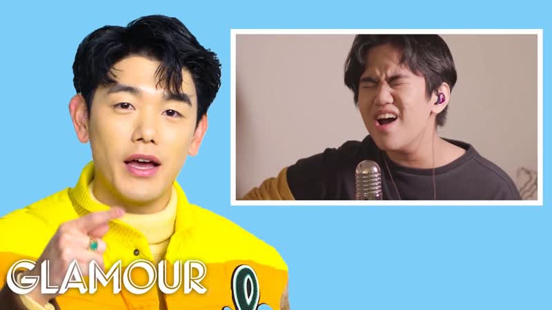 Eric Nam Watches Fan Covers on You Tube,