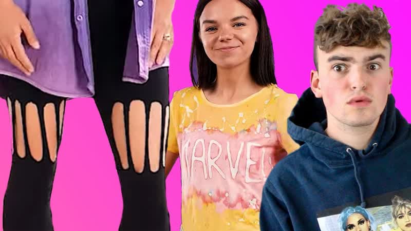 Roasting CRINGE DIY Fashion Hacks (only sad people want to wear these DIY