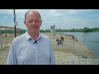 Пляж в станице Динской