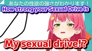 Miko finds out  how strong her Sexual Drive is from Psychology test [Hololive Eng Sub]
