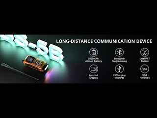 Radioddity GS-5B Long Range Two Way Radio with Dual PTT